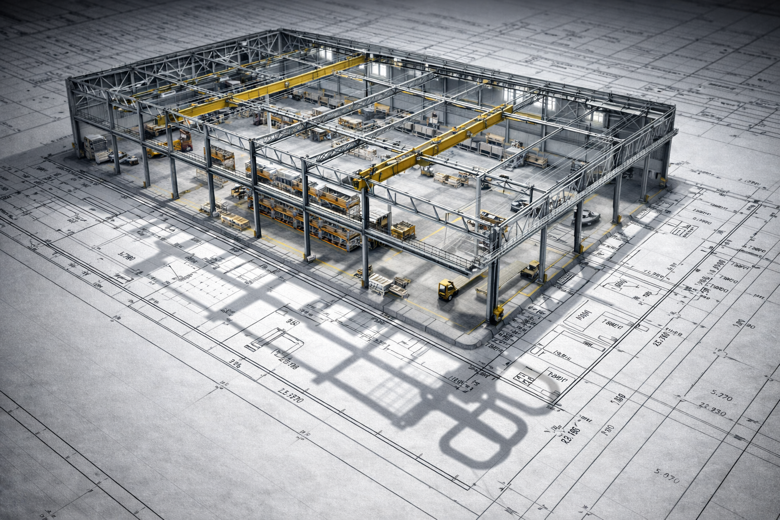 Planung einer Lagerhalle